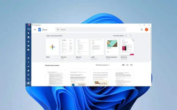 Google Docs Desktop app on windows