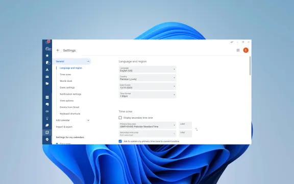 Google Calendar Desktop app on windows