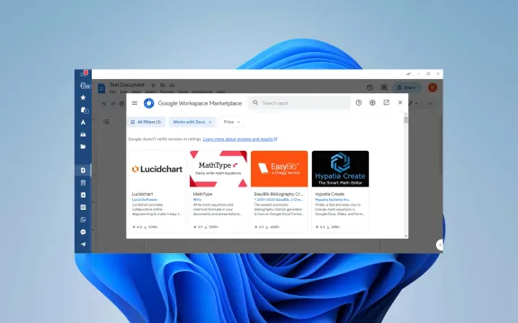 Google Docs Desktop app