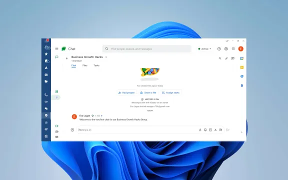Google Hangouts Desktop app screenshot