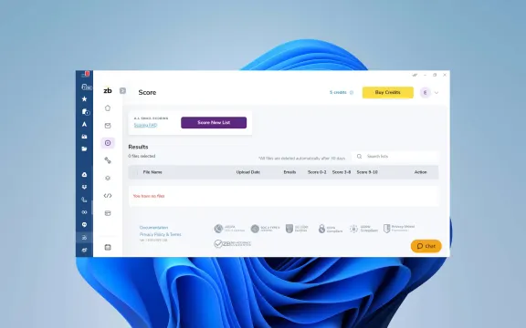 ZeroBounce Desktop app screenshot