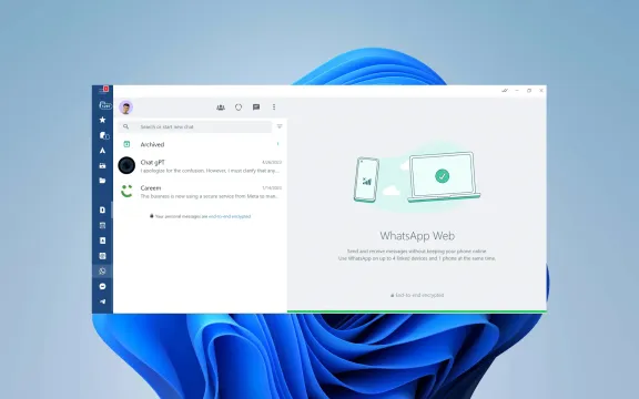Whatsapp Desktop app on windows
