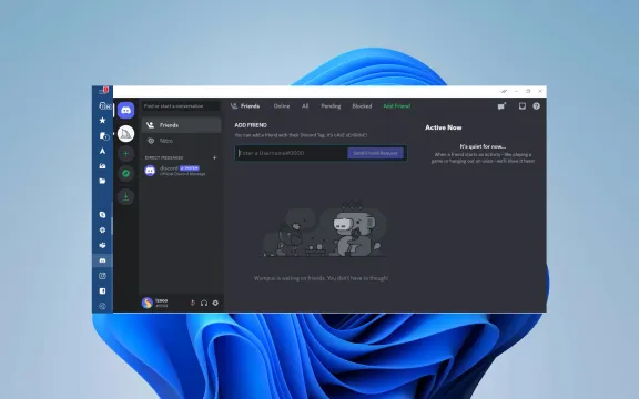 Discord Desktop app on windows