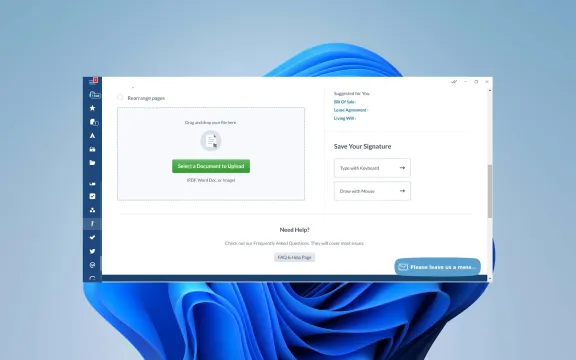 FormSwift Desktop app screenshot