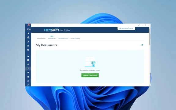 FormSwift Desktop app on windows
