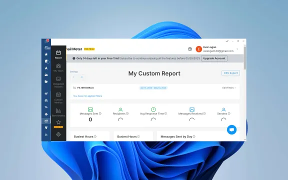 Email Meter Desktop app overview