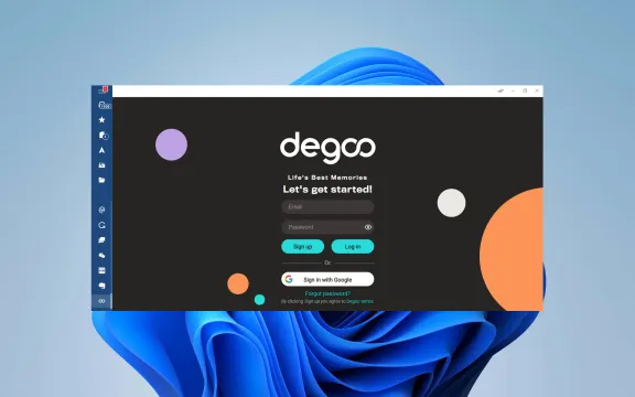 Degoo Desktop app screenshot