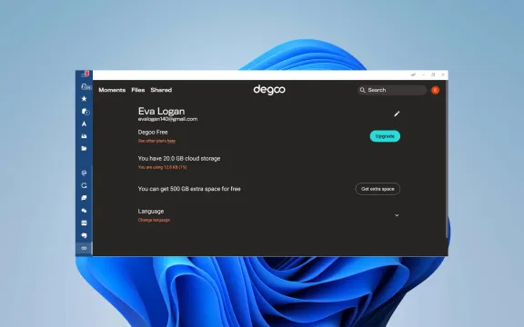 Degoo Desktop app