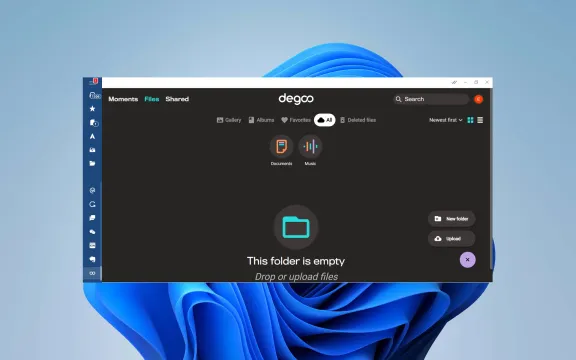 Degoo Desktop app on windows