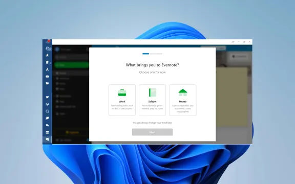 Evernote Desktop app screenshot