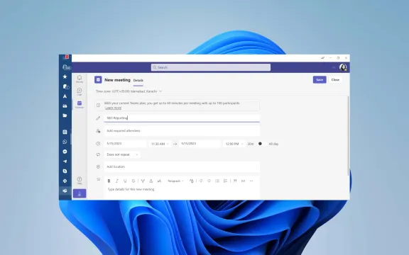 Microsoft Teams Desktop app