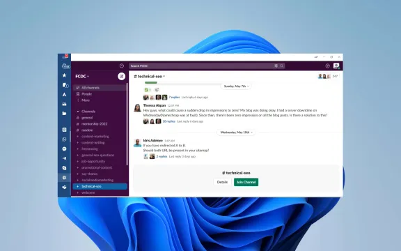 Slack Desktop app screenshot