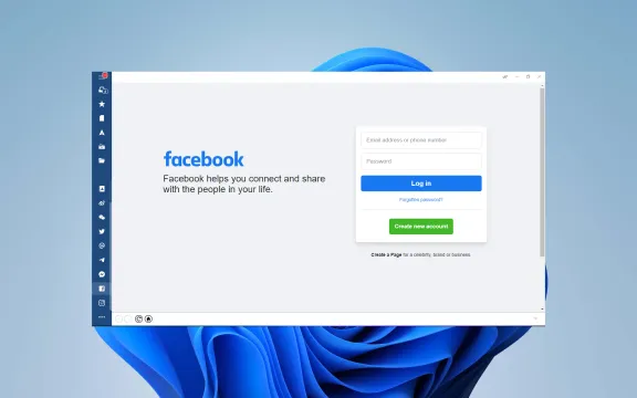 Facebook Desktop app