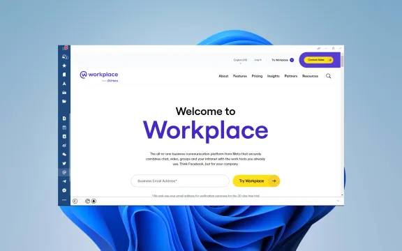 Workplace from Facebook Desktop app