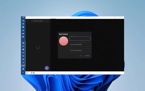 Telegram Desktop app screenshot